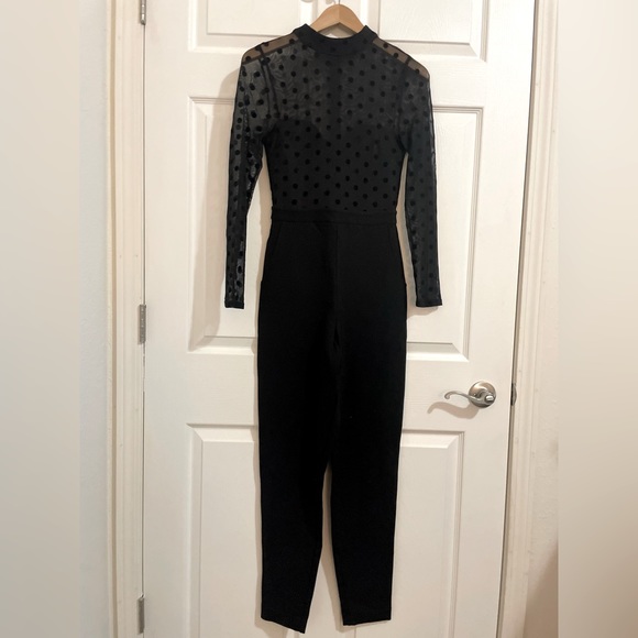 EUC French Connection ‘Leah’ Mesh and Jersey Jumpsuit. - Picture 7 of 7
